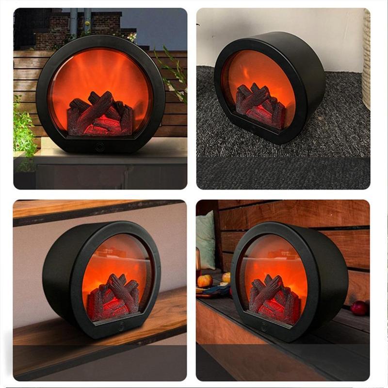 📢📢50% OFF !!!⏰Flameless LED Fireplace Decorative Lantern Lamp