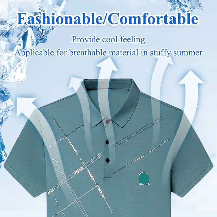 👕Hot Sale 50% OFF⏳Men's Ice Silk Stretch Shirt,Cool & Comfortable