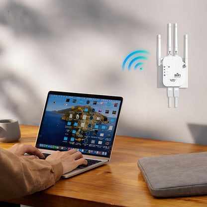 🎁Last Day Promotion 49% 🔥WiFi Extender 2025,1200Mbps Dual Band (5GHz/2.4GHz) Signal Booster, Covers 10,000 sq. ft & 50 Devices, Repeater with Ethernet Port for Home, Gifts