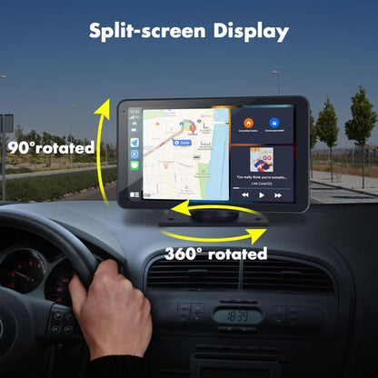 2025 Newest Portable Carplay Screen-Wide-Compatibility Multi-Device Car Infotainment System