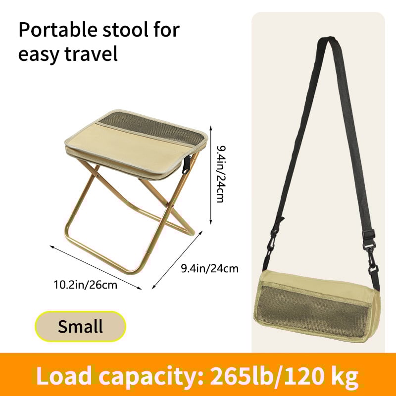 🪑Ultra-Light Folding Stool – Supports Up to 265 lbs