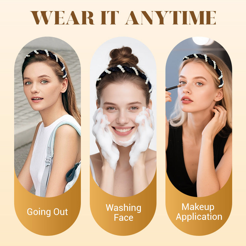 🔥Hot Sale🔥Vintage High Cranium Artificial Pearl Hairband（50% OFF）