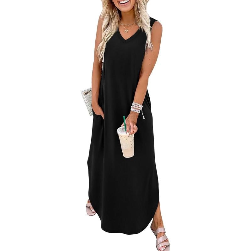 🎉Holiday Sale-50% Off🌷Summer Dresses Maxi Dress Vacation Beach Sundresses with Pockets