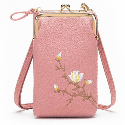 ❤️‍🔥2025 New Arrival👛Women Sling Cross-Body Wallet with Mobile Cell Phone Holder