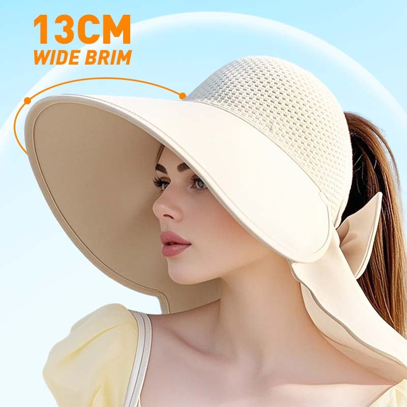 🌞2025 Summer Essentials😍 👒Wide Brim Sun Hat With Removable Neck Flap