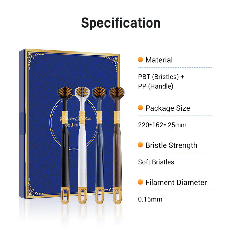 Three-head multi-angle cleaning toothbrush to ensure your oral safety📢📢Flash Sale: Ending in 3 Hours!⏰⏰