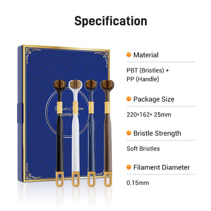 Three-head multi-angle cleaning toothbrush to ensure your oral safety📢📢Flash Sale: Ending in 3 Hours!⏰⏰