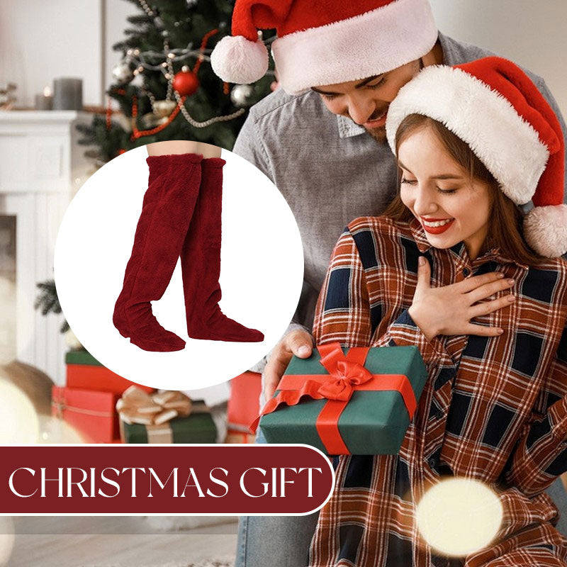 🎅Early Christmas Sale Up to 49% OFF💕Velvety Fleece Knee Socks For Christmas❄️