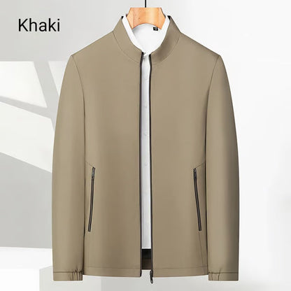 👑Fliwos® Men's Standing Collar Zipper Casual Jacket