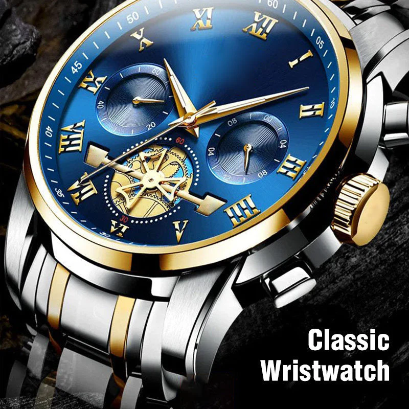 Luxury Design Dodecagon Quartz Watch New Multifunctional Men's Wristwatch