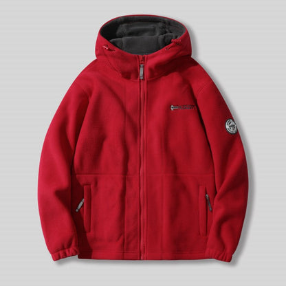 ⏳LIMITED SALE 49% OFF🎁Men's Double-Faced Faux Fleece Warm Hooded Jacket