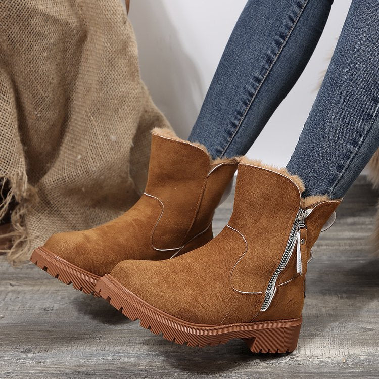 Women's Winter Fleece Snow Boots📢📢Flash Sale⚡: Ending in 3 Hours!⏰⏰