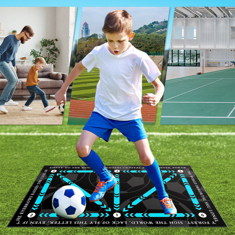 🎅Christmas Gift🎁53%OFF Help children practice football better🎁⚽Footwork Training Non-slip Football Training Mat