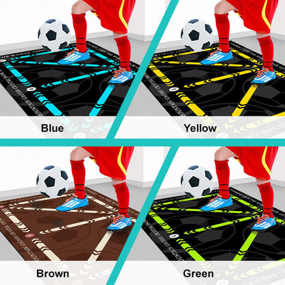 🎅Christmas Gift🎁53%OFF Help children practice football better🎁⚽Footwork Training Non-slip Football Training Mat