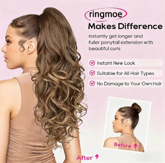 💜Limited time promotion 40%OFF💜Clip-on Wavy Ponytail Extension