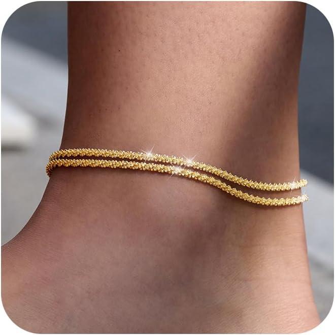 60%OFF🥰Dainty Layered Waterproof Anklet For