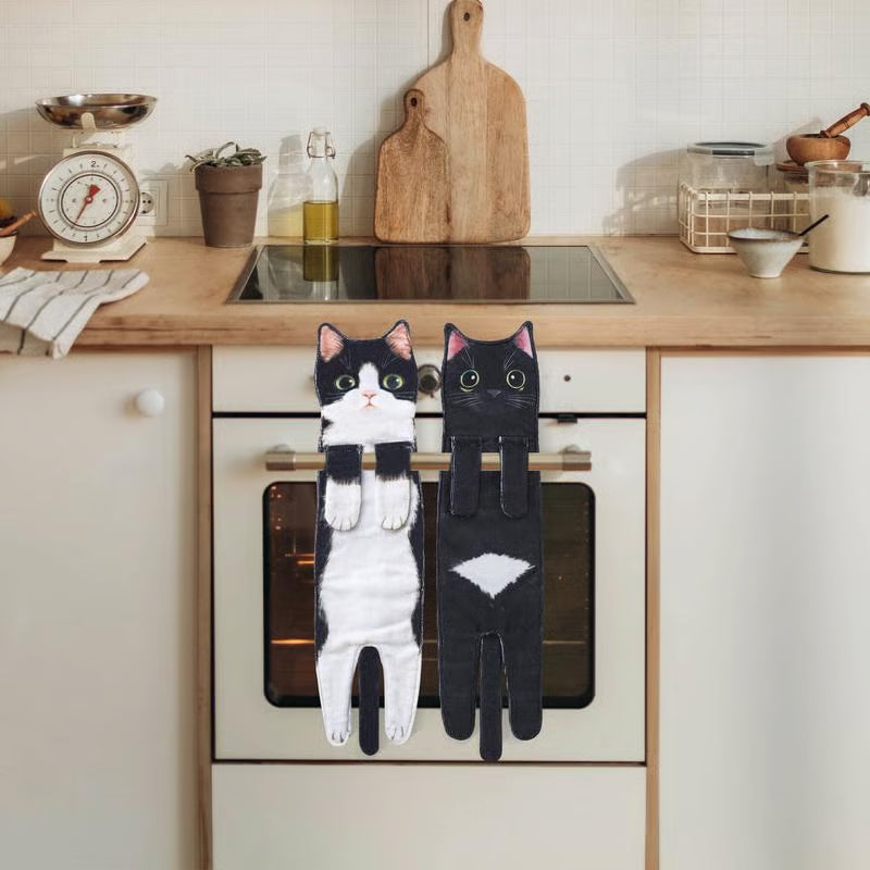 🎁LAST DAY SALE 50% OFF✨😺Cute Cat Hand Towel🐾