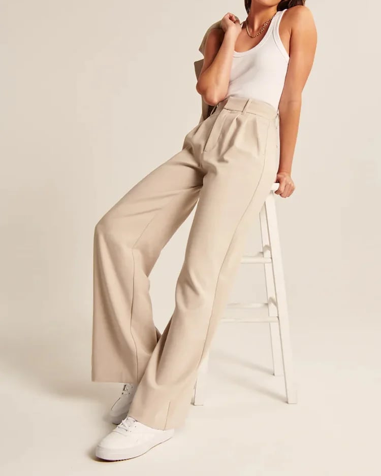 🔥Hot Promotion 49% OFF🔥HIGH WAIST TAILORED WIDE LEG PANTS