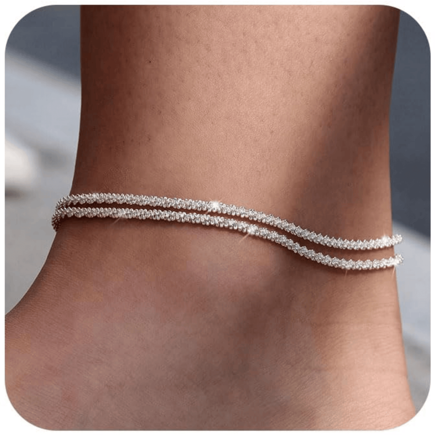 60%OFF🥰Dainty Layered Waterproof Anklet For