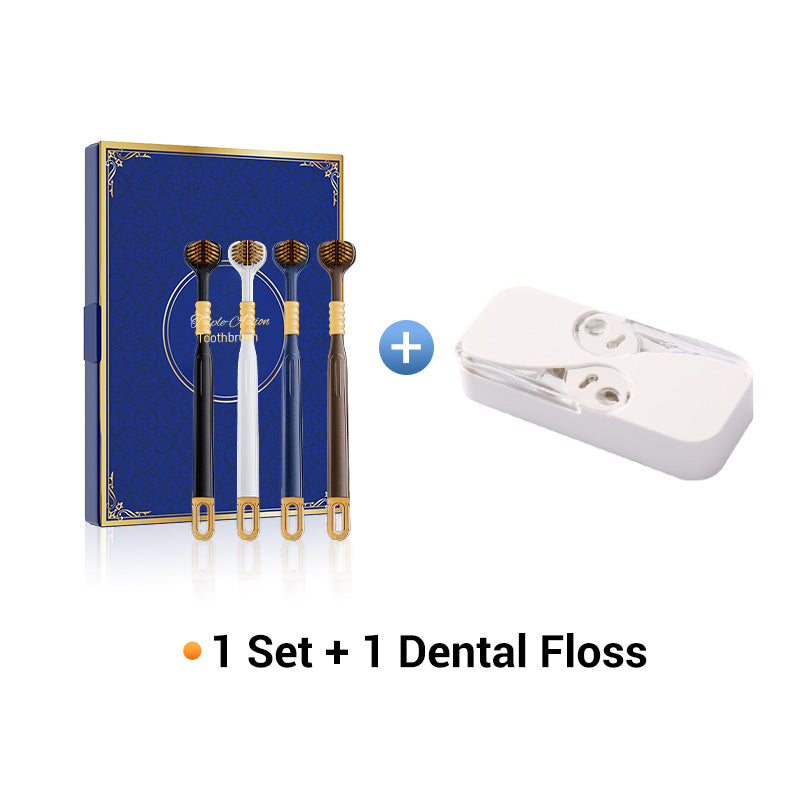 Three-head multi-angle cleaning toothbrush to ensure your oral safety📢📢Flash Sale: Ending in 3 Hours!⏰⏰