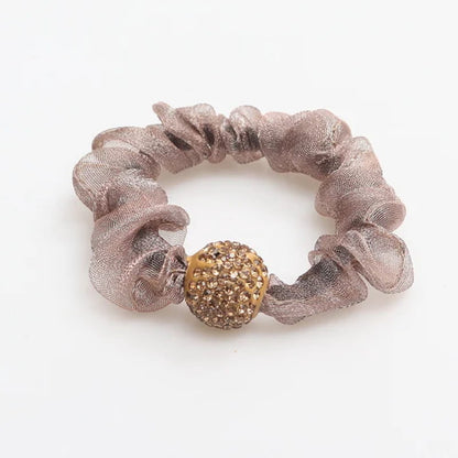 🌟Elegant Rhinestone Mesh Hair Ties💕