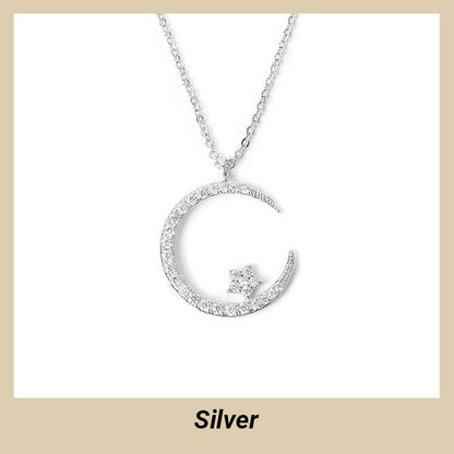 💕Valentine's Day Bestsellers-50% OFF🌙🌟Bright Night: Moon Star Necklace
