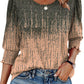 🌺Women Dressy Casual 3/4 Length Sleeve Blouses with Smocked Cuffs