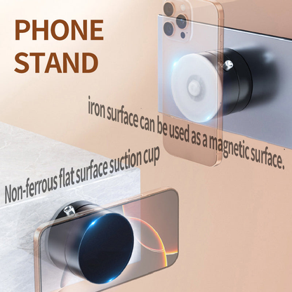 Multifunctional Foldable Vacuum Suction Cup Double-sided Magnetic Mobile Phone Holder