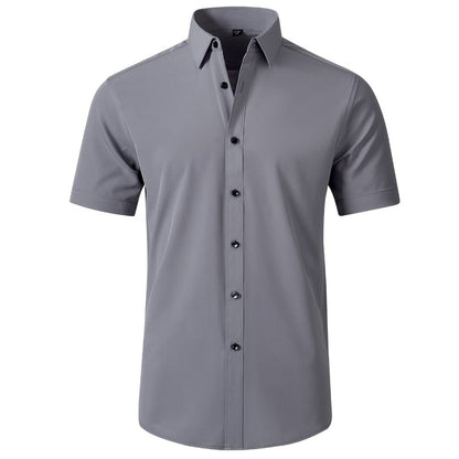 ⏰HOT SALE 50% OFF🔥STRETCH NON-IRON ANTI-WRINKLE SHIRT💕Summer must-have short-sleeved shirt