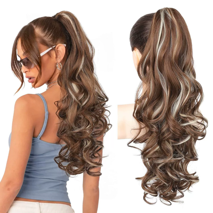💜Limited time promotion 40%OFF💜Clip-on Wavy Ponytail Extension