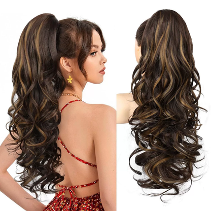 💜Limited time promotion 40%OFF💜Clip-on Wavy Ponytail Extension