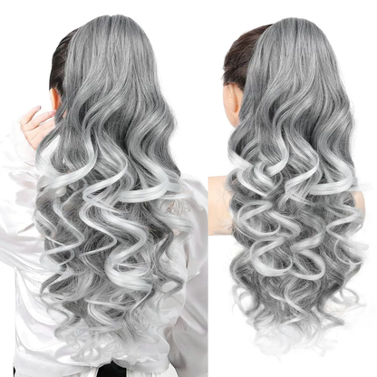 💜Limited time promotion 40%OFF💜Clip-on Wavy Ponytail Extension