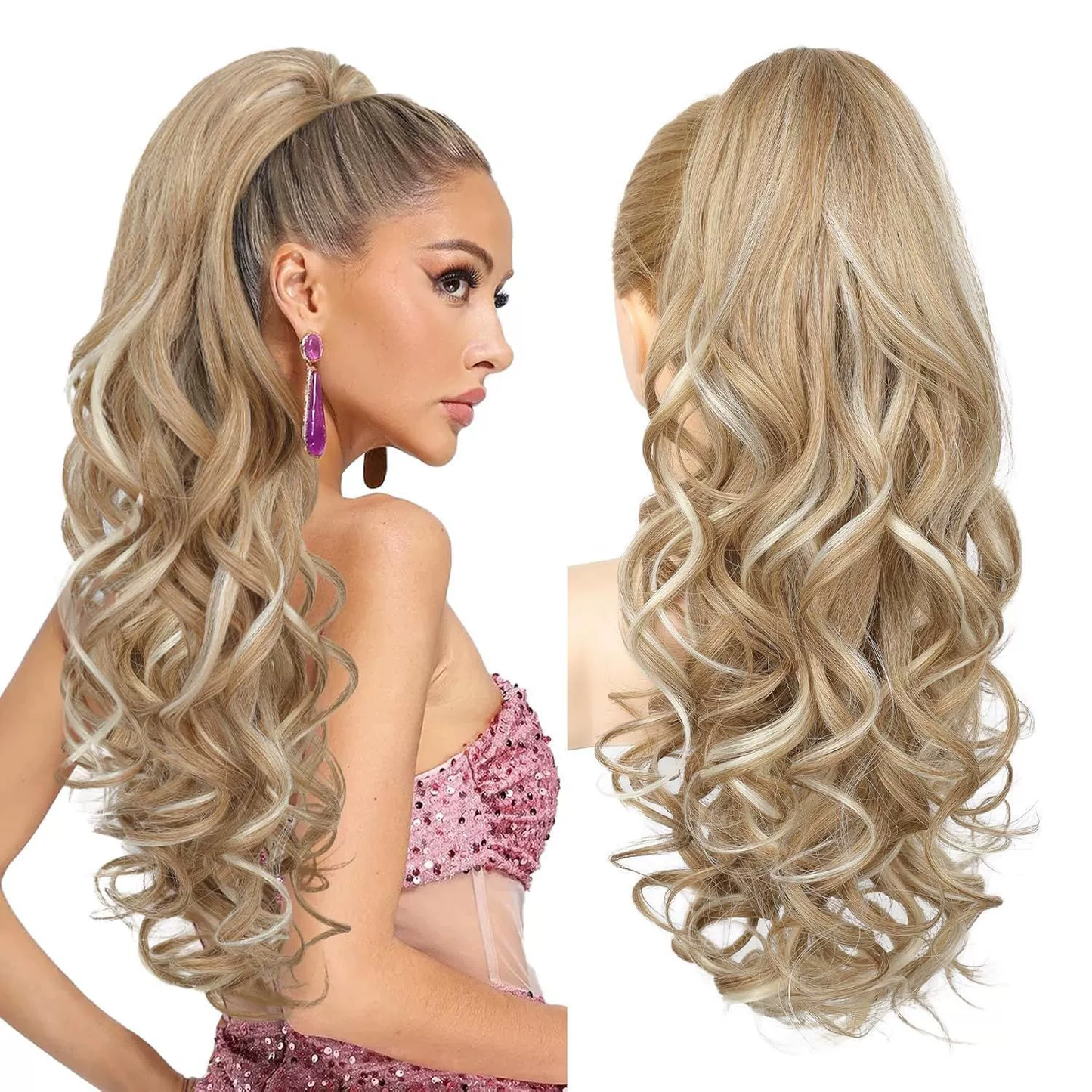 💜Limited time promotion 40%OFF💜Clip-on Wavy Ponytail Extension