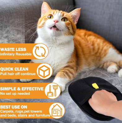 ⏳2025 New-Save 50%✨️Pet hair remover Electrostatic gloves