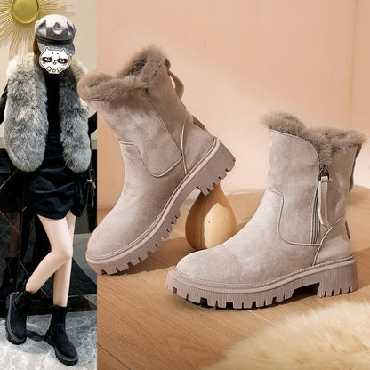 Women's Winter Fleece Snow Boots📢📢Flash Sale⚡: Ending in 3 Hours!⏰⏰