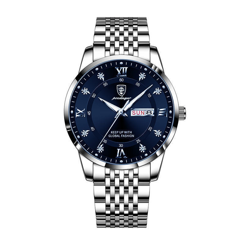 Men's Waterproof Luminous Calendar Quartz Watch