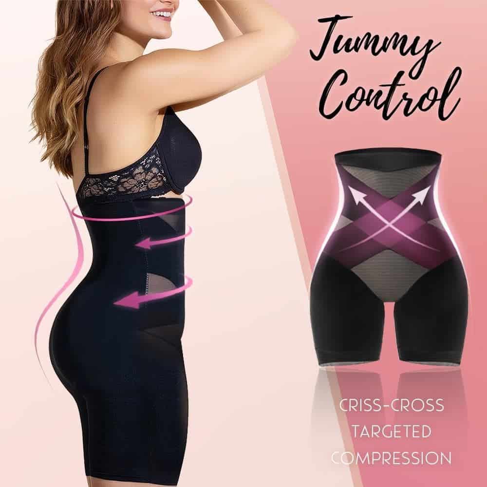 🔥New Cross Compression Abs & Booty High Waisted Shaper