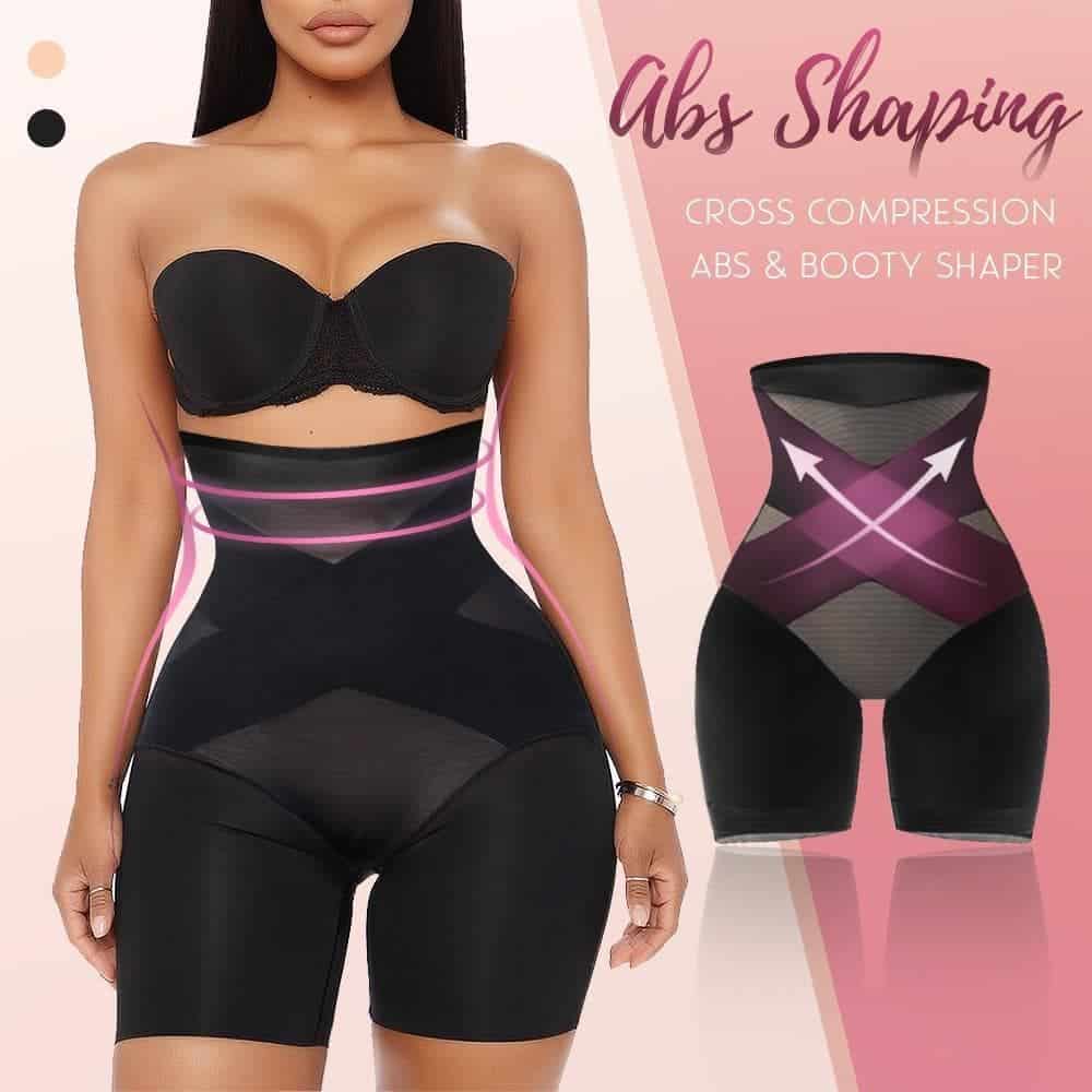 🔥New Cross Compression Abs & Booty High Waisted Shaper