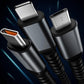 Transparent Luminous 3-in-1 Super Fast Charging Cable！