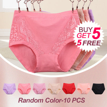 Plus Size High Waist Leak Proof Cotton Panties