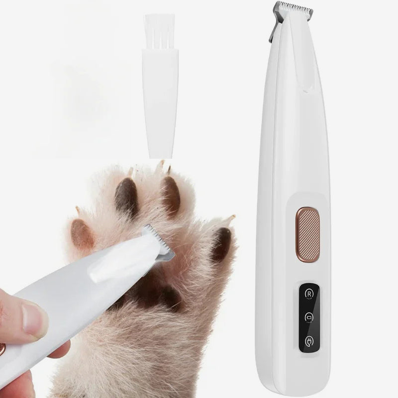 Waterproof Rechargeable Pet Shaver with LED Light