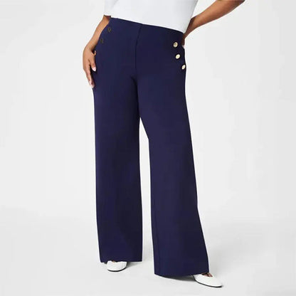 🎅Xmas Sales - 50% OFF🎄Women's Plus Size High Stretch High-Waist Wide-Leg Pants