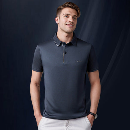 Chemise de revers décontractée d'affaires de glace pour hommes