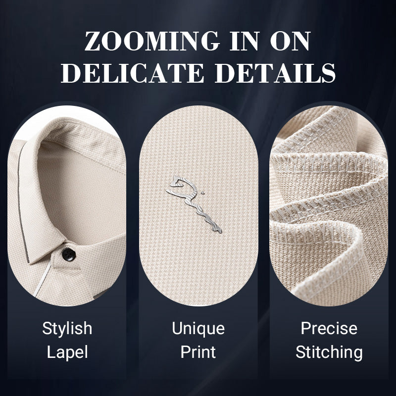 Chemise de revers décontractée d'affaires de glace pour hommes