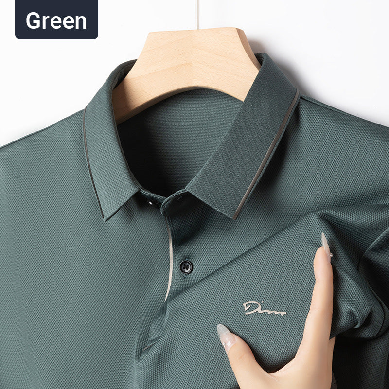 Chemise de revers décontractée d'affaires de glace pour hommes