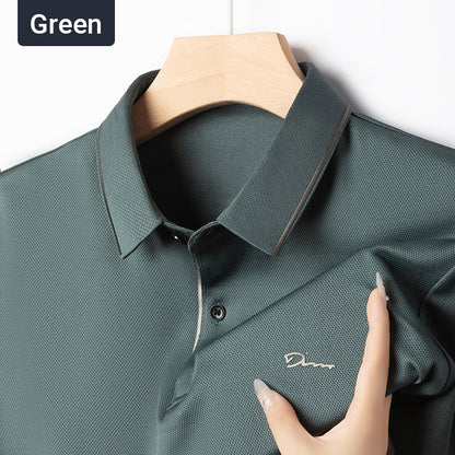 Chemise de revers décontractée d'affaires de glace pour hommes