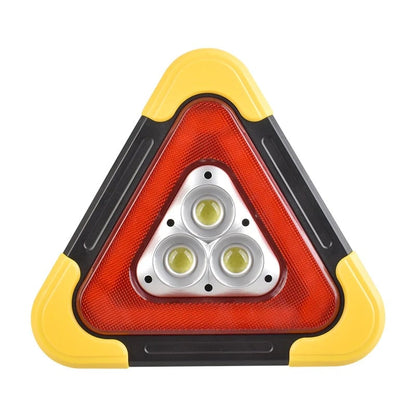 3-IN-1 Solar Emergency Triangle Warning Light at the Roadside