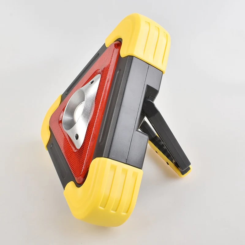 3-IN-1 Solar Emergency Triangle Warning Light at the Roadside