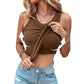 Ribbed Stretchy Tank Top with Shelf Bra