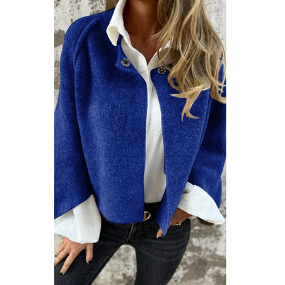 Women's Fashion Monochrome Short CoatWomen's Fashion Solid Color Short Coat